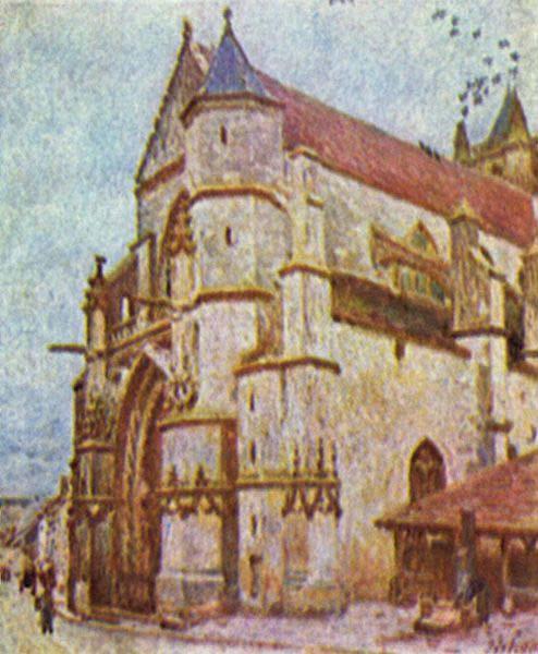 Alfred Sisley Kirche von Moret oil painting picture